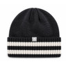 Unisex Baseball Hall of Fame Striped Charcoal Grey Knit Cap