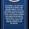 Mike Piazza New York Mets Post 9/11 Home Run 25th Anniversary 3D Acrylic Ticket Block