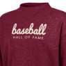 Women’s Champion Baseball Hall of Fame Mock Neck Maroon Crew Sweatshirt