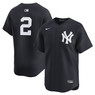 Men’s Nike Derek Jeter New York Yankees Cooperstown Collection Full Button Front Navy Replica Jersey