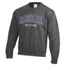 Baseball Hall of Fame Wool Applique Charcoal Grey Crewneck Sweatshirt