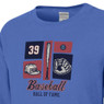 Youth Baseball Hall of Fame Comfort Wash Blue Long Sleeve T-Shirt