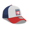 Men’s New Era Baseball Hall of Fame Logo Red, White and Navy 9FORTY AF Trucker Style Adjustable Snapback Cap