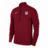 Men’s Nike Baseball Hall of Fame Dri-Fit Maroon Pacer ¼ Zip