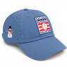 Unisex Baseball Hall of Fame Snowman Icon Adjustable Slate Blue Cap