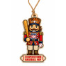Baseball Hall of Fame Wooden Nutcracker Holiday Ornament