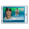 Anthony Volpe Autographed Card 2025 Topps Chrome Platinum Anniversary Blue # CPA-AV Ltd Ed of 99
