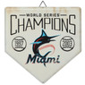 Miami Marlins World Series Champions Home Plate Metal Wall Art