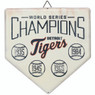 Detroit Tigers World Series Champions Home Plate Metal Wall Art
