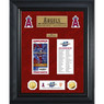 Highland Mint Los Angeles Angels World Series Deluxe Framed Gold Coin & Replica Ticket Collection