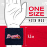 Franklin Sports Atlanta Braves Pair of 2.5" Wristbands