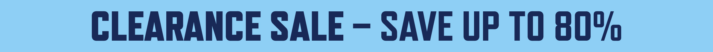 Clearance Sale Items