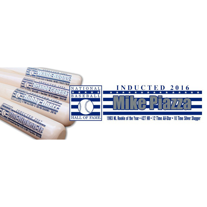 Mike Piazza Baseball Hall of Fame Silver Player Series Full Size Bat