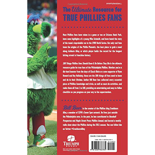 100 Things Phillies Fans Should Know & Do Before They Die