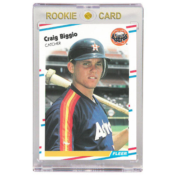 Craig Biggio Houston Astros 1988 Fleer Update # 89 Rookie Card Craig Biggio Houston Astros 1988 Fleer Update # 89 Rookie Card