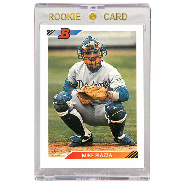 Mike Piazza Los Angeles Dodgers 1992 Bowman # 461 Rookie Card