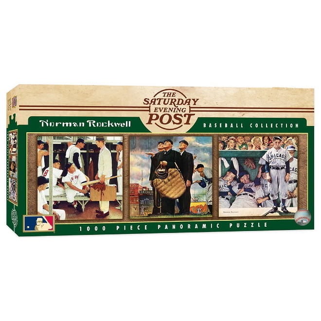 MasterPieces Norman Rockwell 3 in 1 Collage 1000 Piece Panoramic Puzzle