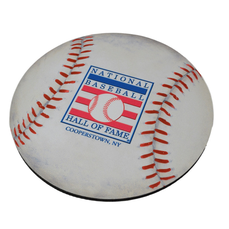 Baseball Hall of Fame Round Baseball Mousepad