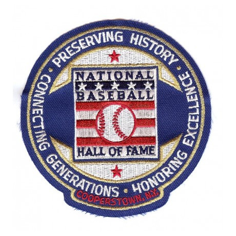 Baseball Hall of Fame Circle Logo Patch