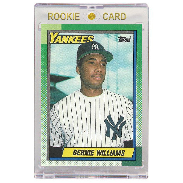 Bernie Williams New York Yankees 1990 Topps # 701 Rookie Card