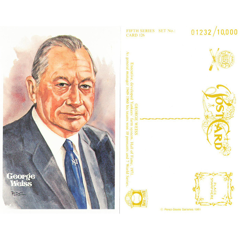 Perez-Steele George Weiss Limited Edition Postcard