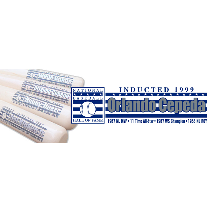 Orlando Cepeda Baseball Hall of Fame Silver Player Series Full Size Bat