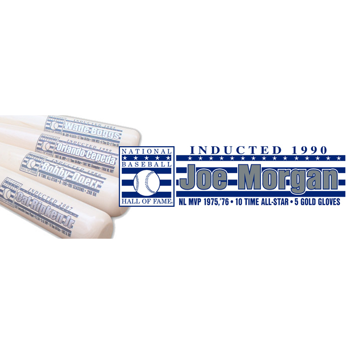 Joe Morgan Baseball Hall of Fame Silver Player Series Full Size Bat