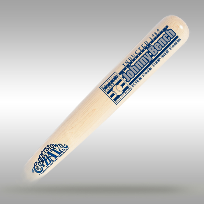 Johnny Bench Baseball Hall of Fame Silver Player Series Full Size Bat Johnny Bench Baseball Hall of Fame Silver Player Series Full Size Bat