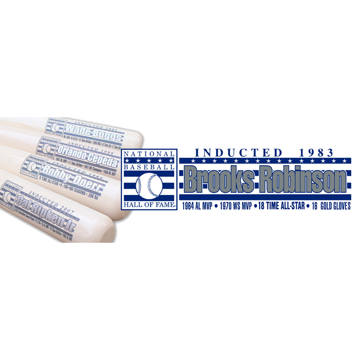 Brooks Robinson Baseball Hall of Fame Silver Player Series Full Size Bat Brooks Robinson Baseball Hall of Fame Silver Player Series Full Size Bat