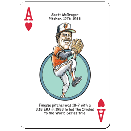 Hero Decks Caricature Playing Cards For Baltimore Orioles Fans