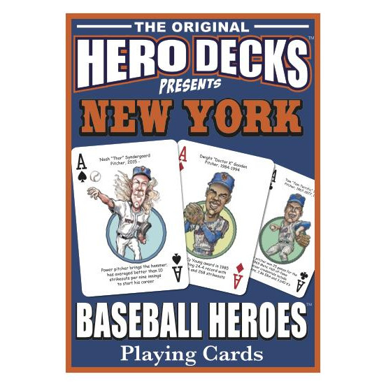 Hero Decks Caricature Playing Cards For New York Mets Fans