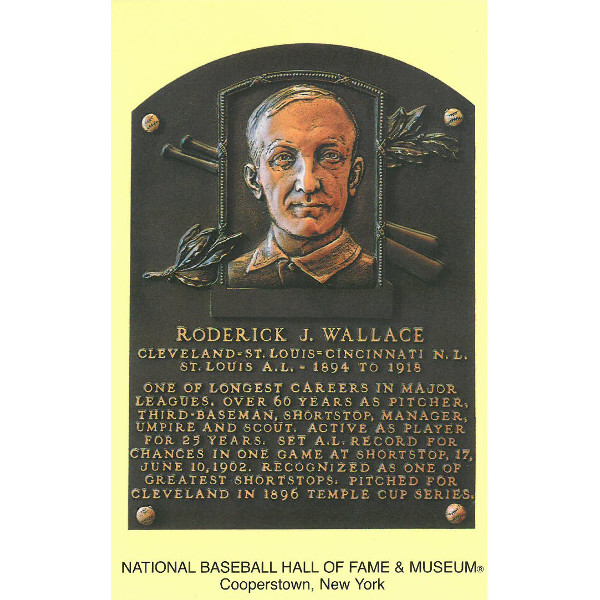 Bobby Wallace Baseball Hall of Fame Plaque Postcard Bobby Wallace Baseball Hall of Fame Plaque Postcard