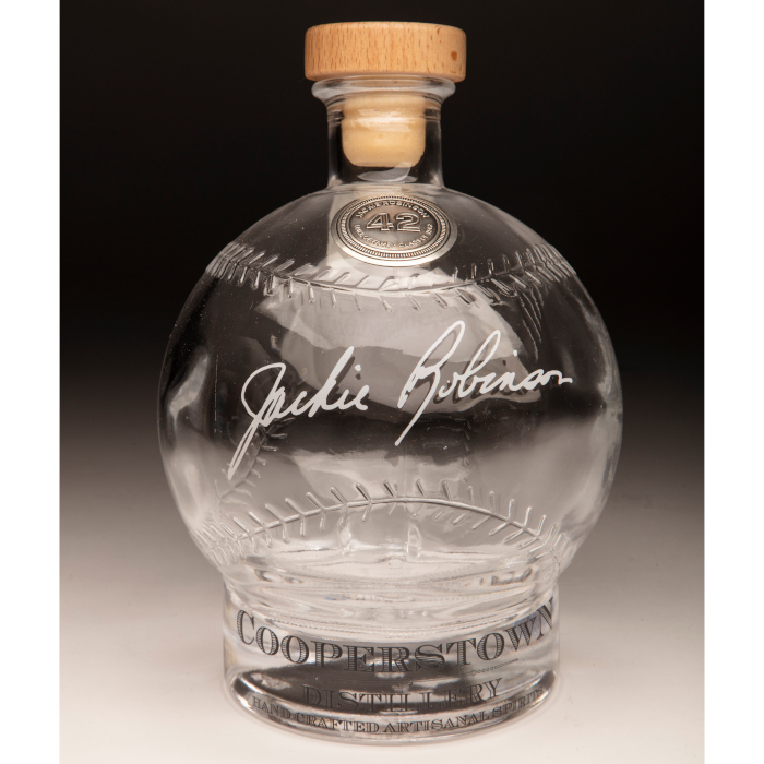 Jackie Robinson Cooperstown Distillery Hall of Fame Signature Series Baseball Decanter