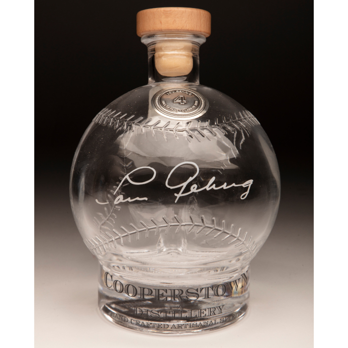 Lou Gehrig Cooperstown Distillery Hall of Fame Signature Series Baseball Decanter