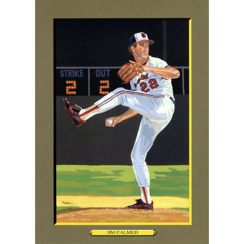 Jim Palmer Perez-Steele Hall of Fame Great Moments Limited Edition Jumbo Postcard # 85