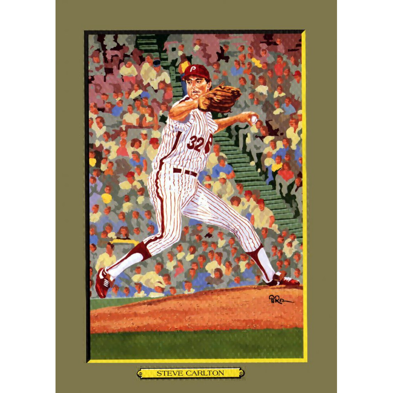 Steve Carlton Perez-Steele Hall of Fame Great Moments Limited Edition Jumbo Postcard # 99