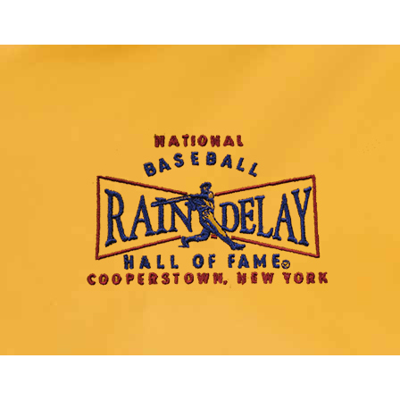 Men's Baseball Hall of Fame Yellow Rain Delay Jacket