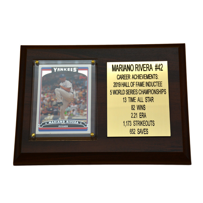 Mariano Rivera New York Yankees 8" x 6" Baseball Card Deluxe Plaque