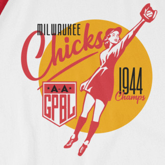 Unisex Teambrown Milwaukee Chicks AAGPBL Longsleeve Baseball Shirt