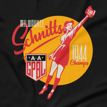 Unisex Teambrown Milwaukee Schnitts AAGPBL Baseball Shirt