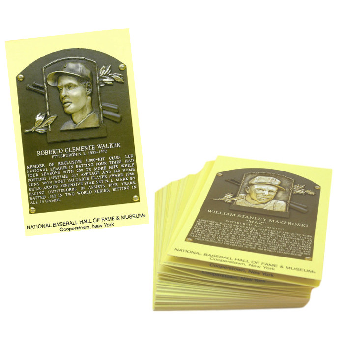 Pittsburgh Pirates Baseball Hall of Fame Plaque Postcard Team Set (47)
