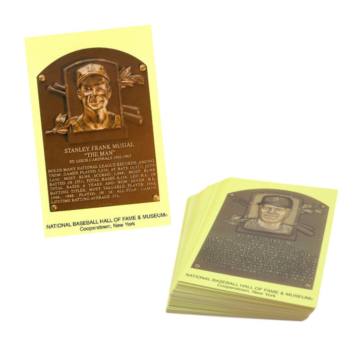 St. Louis Cardinals Baseball Hall of Fame Plaque Postcard Team Set (55)