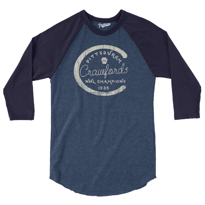 Unisex Teambrown Pittsburgh Crawfords Champions Collection Longsleeve Baseball Shirt
