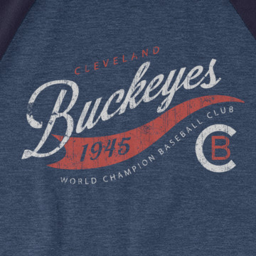 Unisex Teambrown Cleveland Buckeyes Champions Collection Longsleeve Baseball Shirt