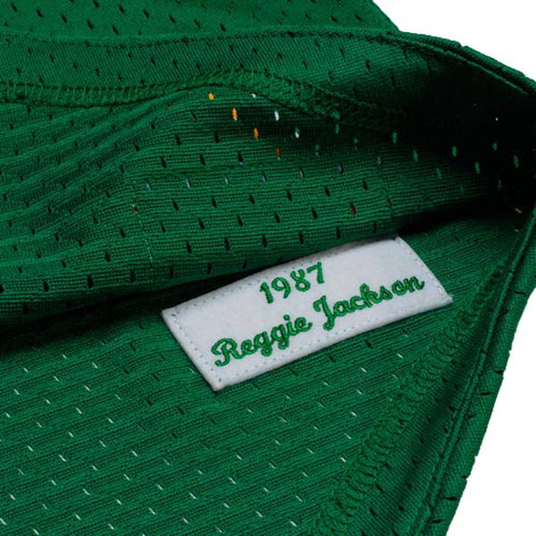 Men's Mitchell & Ness Reggie Jackson 1987 Oakland A's Batting Practice Cooperstown Jersey