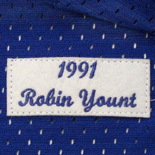 Men's Mitchell & Ness Robin Yount 1991 Milwaukee Brewers Batting Practice Cooperstown Jersey