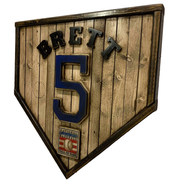 George Brett Hall of Fame Vintage Distressed Wood 18.5 Inch Legacy Home Plate Ltd Ed of 250 George Brett Hall of Fame Vintage Distressed Wood 18.5 Inch Legacy Home Plate Ltd Ed of 250