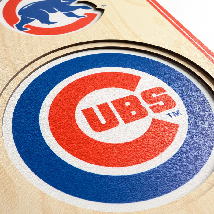 Chicago Cubs 8 x 32 3D StadiumView Banner