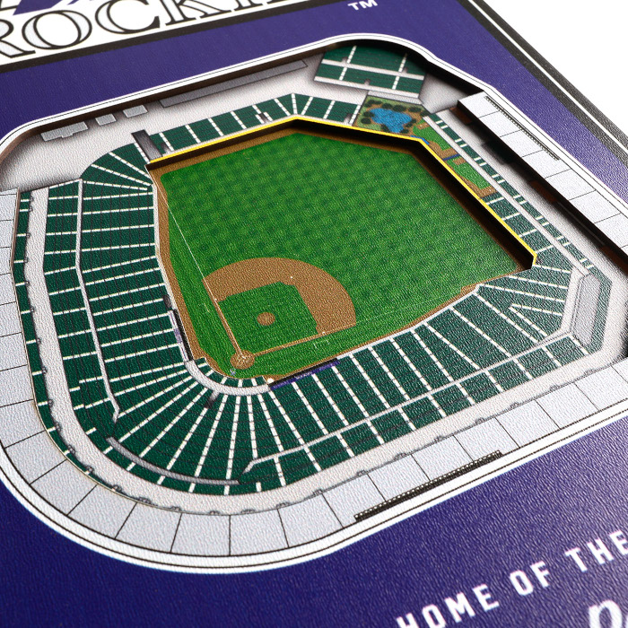 Colorado Rockies 8 x 32 3D StadiumView Banner Colorado Rockies 8 x 32 3D StadiumView Banner