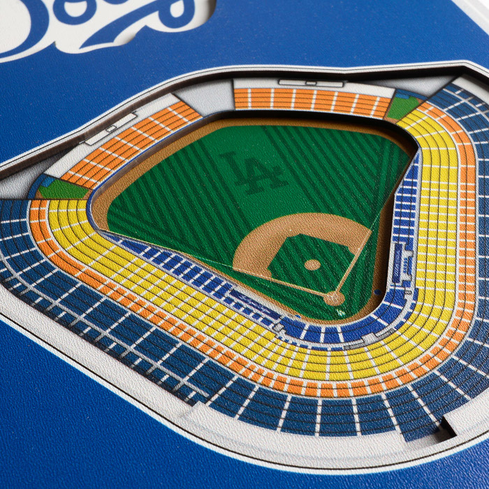 Los Angeles Dodgers 8 x 32 3D StadiumView Banner